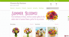 Desktop Screenshot of flowersbymariamonline.com